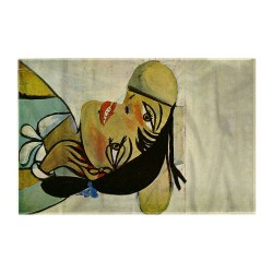 کادوپیچ پارچه‌ ای طرح پرتره یک زن از پیکاسو