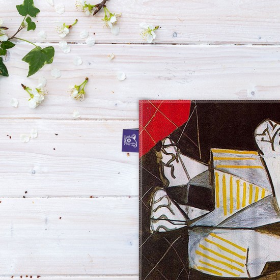 کادوپیچ پارچه‌ ای طرح پرتره ژاکلین با دست‌های ضربدری از پیکاسو