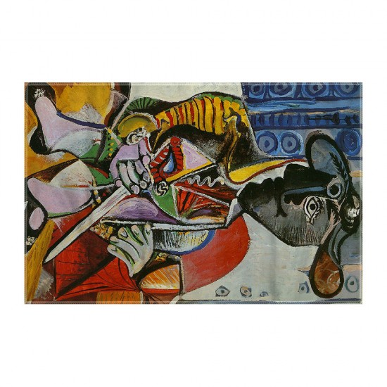 کادوپیچ پارچه‌ ای طرح گاوباز از پیکاسو