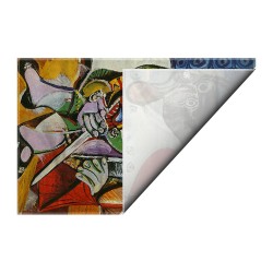 کادوپیچ پارچه‌ ای طرح گاوباز از پیکاسو