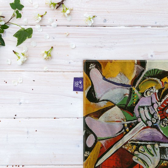 کادوپیچ پارچه‌ ای طرح گاوباز از پیکاسو