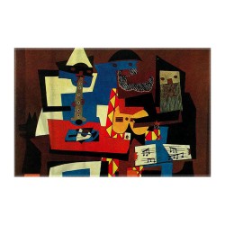 کادوپیچ پارچه‌ ای طرح نوازنده ها با ماسک از پیکاسو