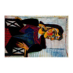 کادوپیچ پارچه‌ ای طرح پرتره دورا مار از پیکاسو