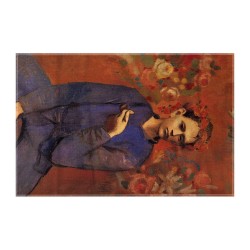 کادوپیچ پارچه‌ ای طرح پسر با پیپ از پیکاسو