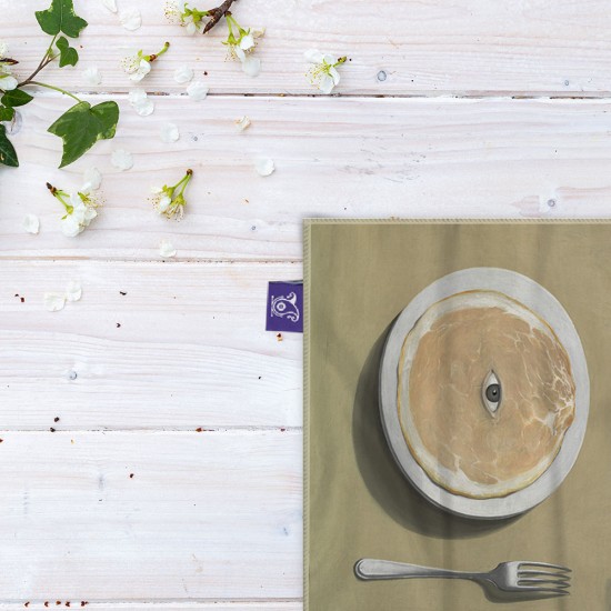 کادوپیچ پارچه‌ ای طرح تصویر از ماگریت