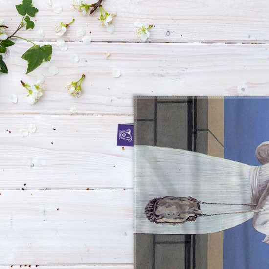 کادوپیچ پارچه‌ ای طرح جنگ عظیم از ماگریت