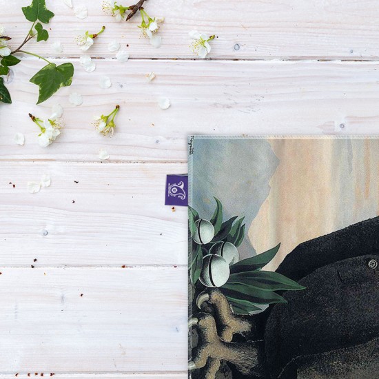 کادوپیچ پارچه‌ ای طرح حال از ماگریت