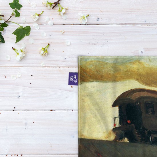 کادوپیچ پارچه‌ ای طرح قطار راه آهن از هاپر