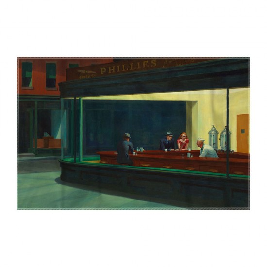 کادوپیچ پارچه‌ ای طرح پیاده روی های شبانه از هاپر