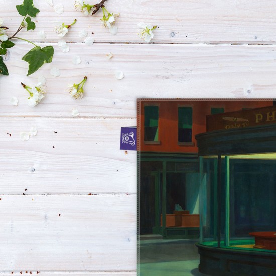 کادوپیچ پارچه‌ ای طرح پیاده روی های شبانه از هاپر