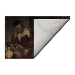 کادوپیچ پارچه‌ ای طرح مستخدم خوابیده از ورمر