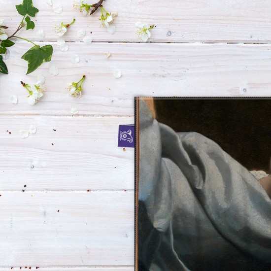 کادوپیچ پارچه‌ ای طرح یک زن جوان از ورمر