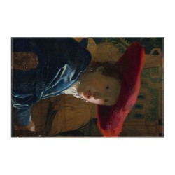 کادوپیچ پارچه‌ ای طرح دختری با کلاه قرمز از ورمر