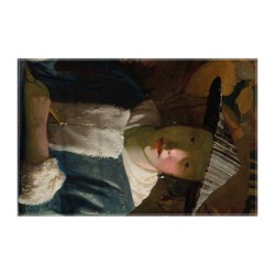کادوپیچ پارچه‌ ای طرح دختری با فلوت از ورمر