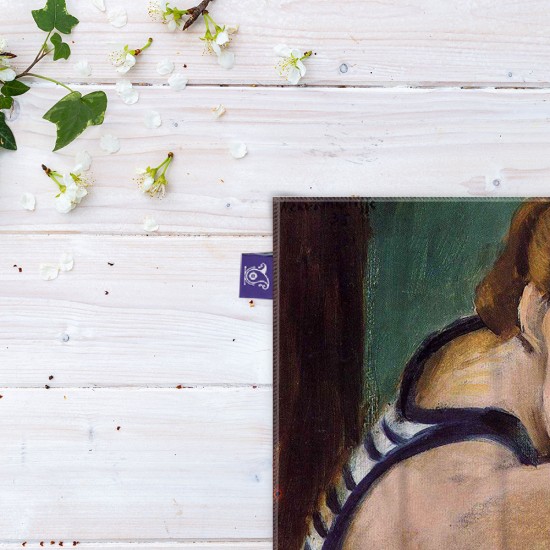 کادوپیچ پارچه‌ ای طرح چشمان آبی از ماتیس