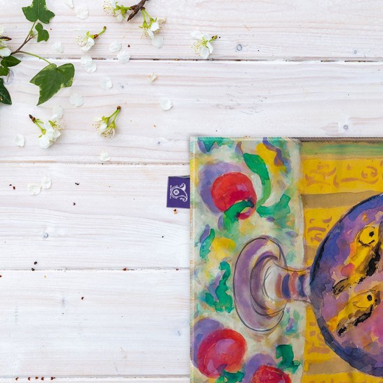 کادوپیچ پارچه‌ ای طرح تنگ ماهی قرمز از ماتیس