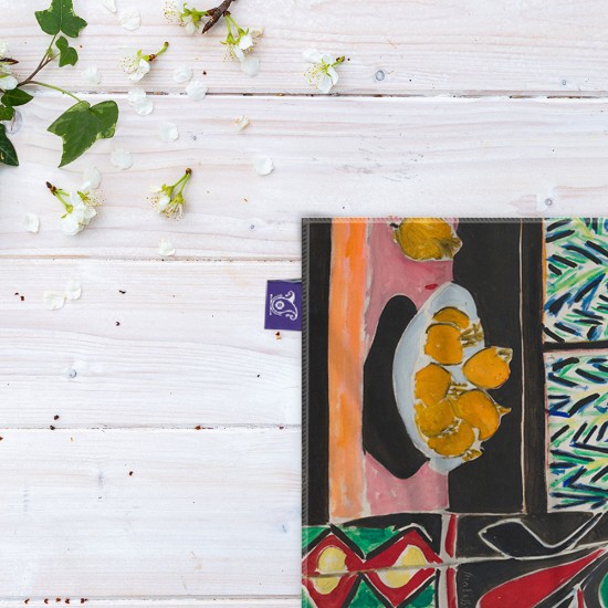 کادوپیچ پارچه‌ ای طرح نمای داخلی با پرده مصری از ماتیس
