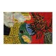 کادوپیچ پارچه‌ ای طرح نمای داخلی با سرخس مشکی از ماتیس