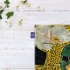 کادوپیچ پارچه‌ ای طرح نمای داخلی با سرخس مشکی از ماتیس