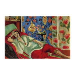 کادوپیچ پارچه‌ ای طرح اودالیسک در شلوار قرمز از ماتیس