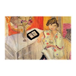 کادوپیچ پارچه‌ ای طرح زن کتابخوان، رویاپردازی از ماتیس