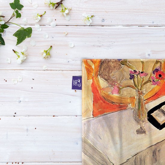 کادوپیچ پارچه‌ ای طرح زن کتابخوان، رویاپردازی از ماتیس