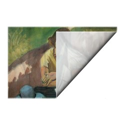 کادوپیچ پارچه‌ ای طرح زن کتابخوان با چتر از ماتیس