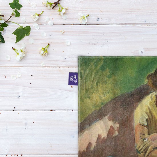 کادوپیچ پارچه‌ ای طرح زن کتابخوان با چتر از ماتیس