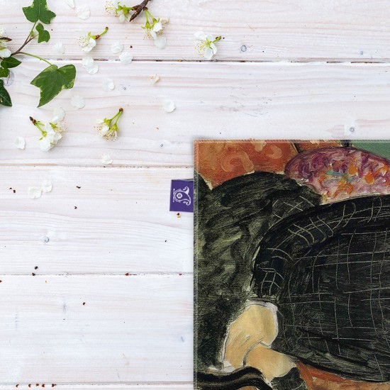 کادوپیچ پارچه‌ ای طرح کلاه پر شترمرغ از ماتیس