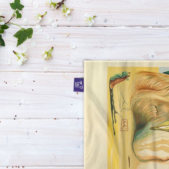 کادوپیچ پارچه‌ ای طرح کمدی الهی از دالی