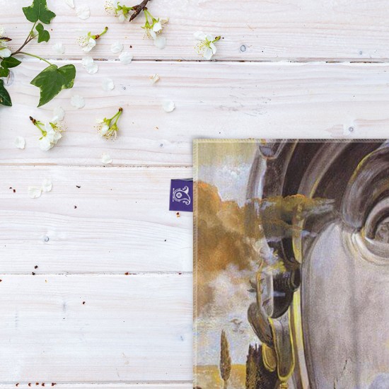 کادوپیچ پارچه‌ ای طرح سر جنگجو از دالی