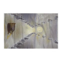 کادوپیچ پارچه‌ ای طرح مسیر معما از دالی