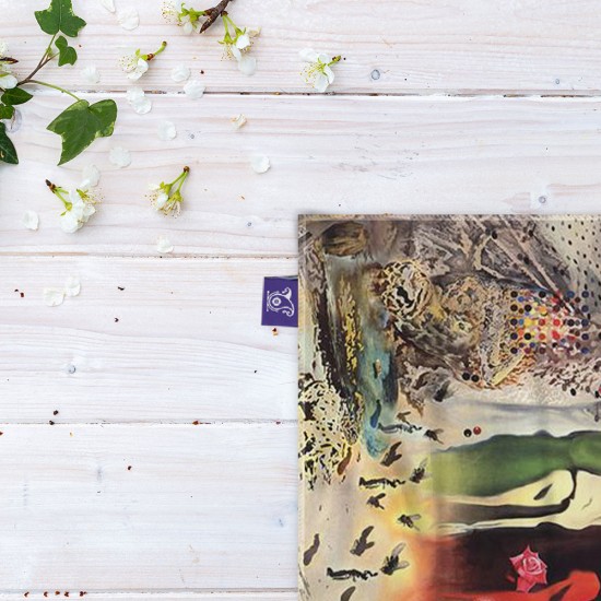 کادوپیچ پارچه‌ ای طرح گاوبازی توهم زا از دالی