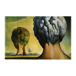 کادوپیچ پارچه‌ ای طرح سه مجسمه از دالی