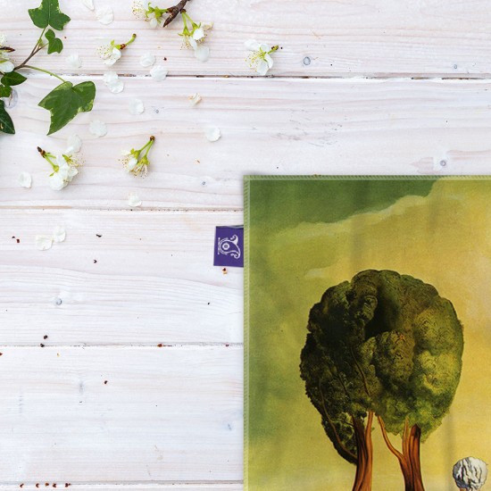 کادوپیچ پارچه‌ ای طرح سه مجسمه از دالی