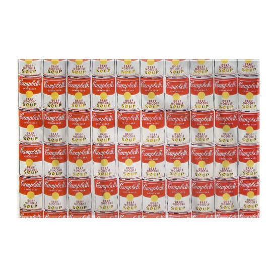 کادوپیچ پارچه‌ ای طرح ۱۰۰ قوطی از وارهول