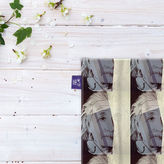 کادوپیچ پارچه‌ ای طرح آلبرت انیشتین از وارهول