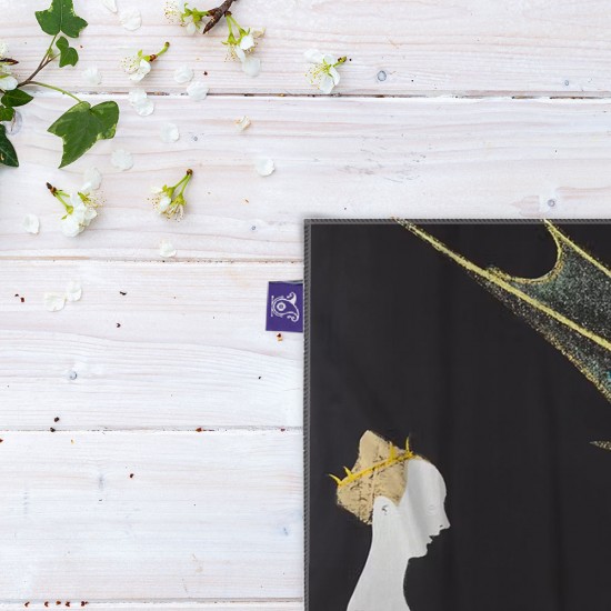 کادوپیچ پارچه‌ ای طرح جزئیات رنسانس نقاشی ها از وارهول