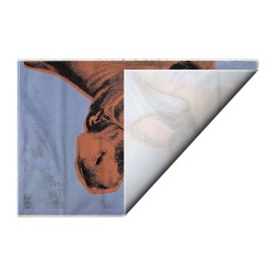 کادوپیچ پارچه‌ ای طرح گاو از وارهول