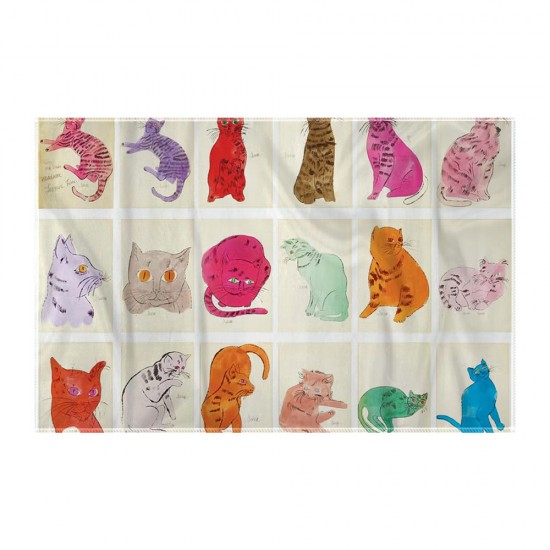 کادوپیچ پارچه‌ ای طرح گربه هایی به نام سم از وارهول
