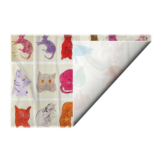 کادوپیچ پارچه‌ ای طرح گربه هایی به نام سم از وارهول