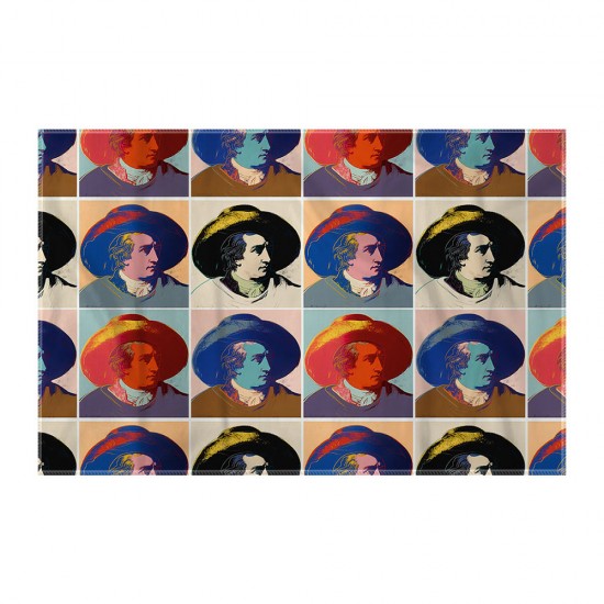 کادوپیچ پارچه‌ ای طرح گوته از وارهول