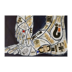 کادوپیچ پارچه‌ ای طرح پاها از وارهول