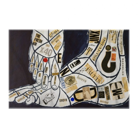 کادوپیچ پارچه‌ ای طرح پاها از وارهول