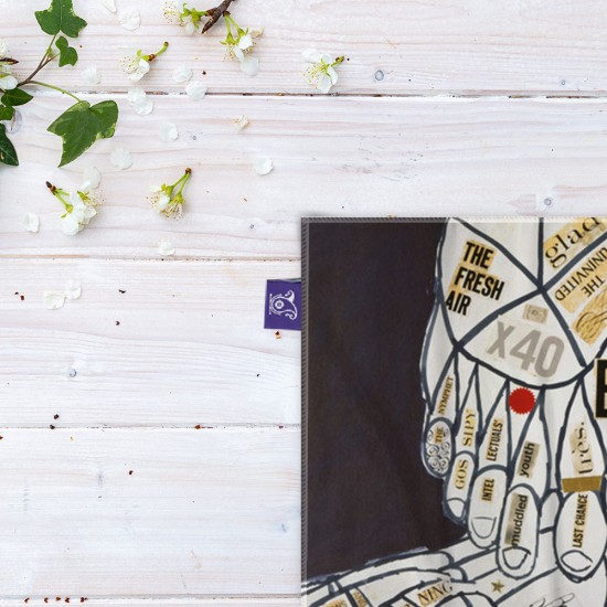 کادوپیچ پارچه‌ ای طرح پاها از وارهول