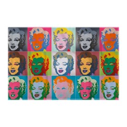 کادوپیچ پارچه‌ ای طرح نمونه کارهای مریلین مونرو از وارهول