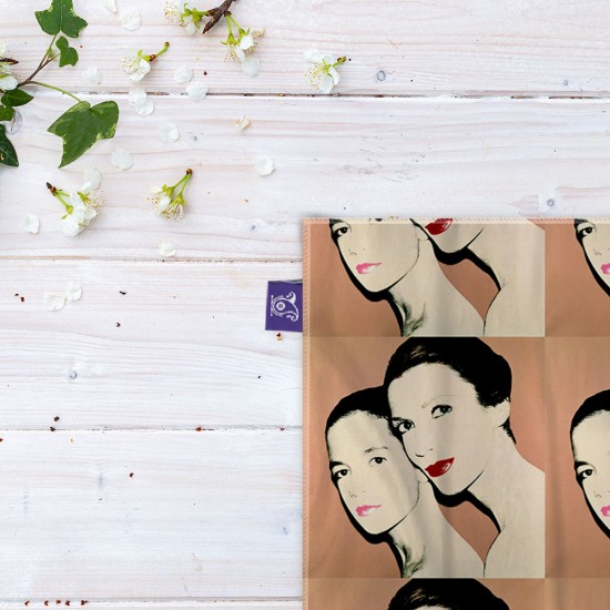 کادوپیچ پارچه‌ ای طرح مادر و دختر از وارهول