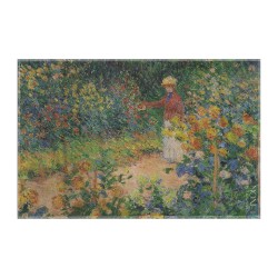 کادوپیچ پارچه‌ ای طرح در باغ از مونه