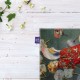 کادوپیچ پارچه‌ ای طرح خانم مونه با لباس کیمونو از مونه