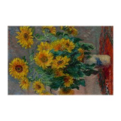 کادوپیچ پارچه‌ ای طرح دسته گل آفتابگردان از مونه